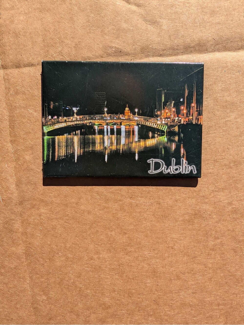 Dublin Ireland Ha'penny Bridge Fridge Magnet Irish Heritage Home Bar Decor